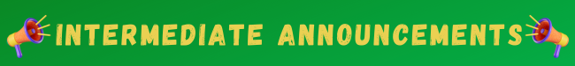 Intermediate announcements