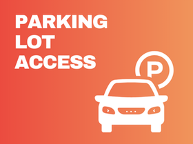 The words Parking Lot Access on a colourful background
